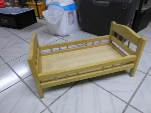 Großes puppenbett aus - puppenbett, holz
