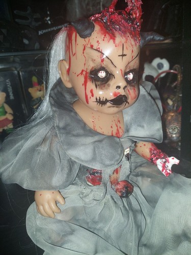 Ooak horror doll black - ooak,