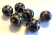 6 Edle Hornperlen im Ethno