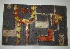 keramikbild ___schäffenacker - keramik ___abstraktion____46 x 30 cm