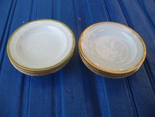 8 Suppenteller  aus Frankreich  Goldrand