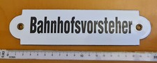 Retroschild "Bahnhofsvorsteher"