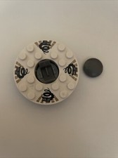 LEGO Ninjago Spinner Turntable White Top Black Dragons 92549c01pb01 aus Set 2504