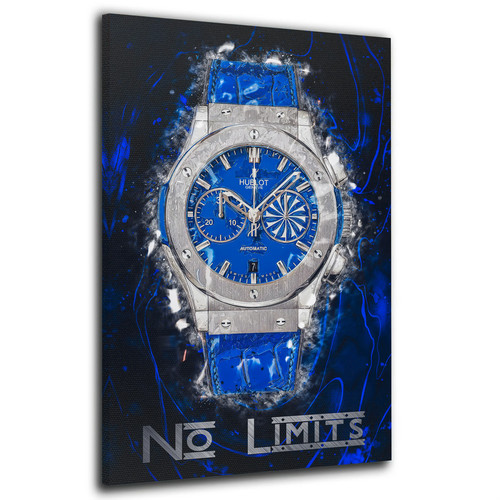 Uhr motivation rich - motivation, wandbild