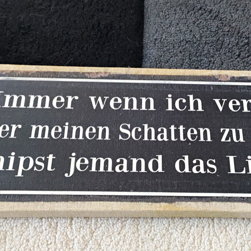 Holzschild spruch schriftzug - spruch,
