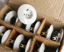 neuw DDR Steckdose Unterputz mit Schutzkontakt weiss retro kein Bakelit