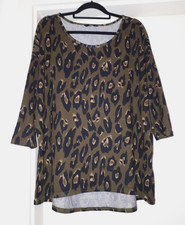 ONLY Damen Pulli/ Shirt Leo Print 3/4 Arm Gr. XXL