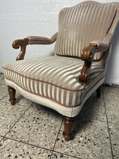 Armlehnstuhl mit Polster Empirestil Clubsessel Sessel Armlehnsessel Barock Antik