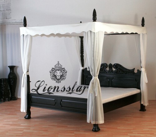 Himmelbett mahagoniholz - himmelbett,