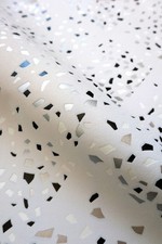 Tapete Vliestapete Weiß Leicht Glänzend Konfetti Sprinkles Mustertapete Metalic