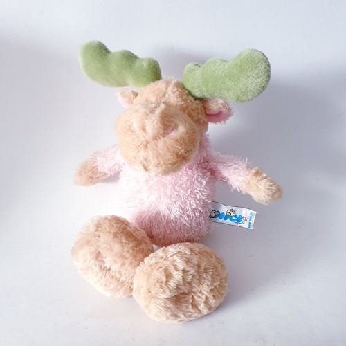 Nici elch rosa stofftier - elch,