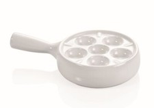 Schneckenpfanne weiß mit