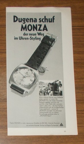 Seltene werbung dugena monza - dugena,