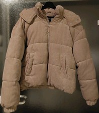 Cord Steppjacke Mit Kapuze