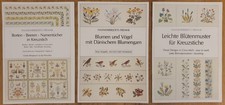 Kreuxstich Borten, Blumen Vögel, Dänische Stickerei