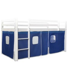 Hochbett Vorhang Umrandung Blau Kinder 3-teilig Spiel Bett Baumwolle Homestyle4u