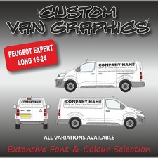 Van Grafik Schild Schrift Fahrzeug Schriftzug Schilder Peugeot Expert Lang 18-24