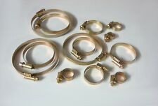 Schlauchschellen gelb verzinkt für Oldtimer viele Größen made in germany