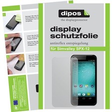 Schutzfolie für Simvalley SPX-12  matt Display dipos Displayfolie