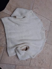 Zara Knit Strickpullover Creme Neu L