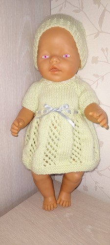 Handgestrickte puppenkleidung - handgestrickte,
