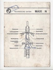 Puch Maxi N technische Daten 48,8 ccm Prospekt brochure depliant