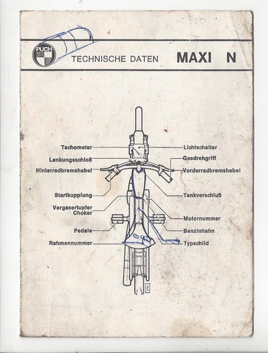 Puch maxi technische daten - technische,