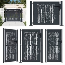 Metall Gartentor Gartentür Hoftor Zauntür Gartenpforte Zauntor Anthrazit Stahl