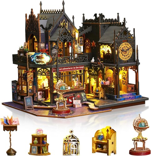 Holzpuppenhaus haus diy led - holzpuppenhaus,