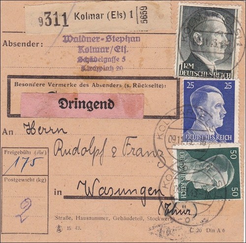 Elsass paketkarte dringend - elsass:,