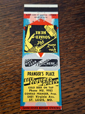 Vintage Matchbook: Pranger's