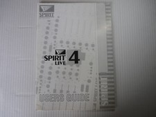 Soundcraft Mischpult Spirit Live 4 Bedienungsanleitung Users Guide, englisch