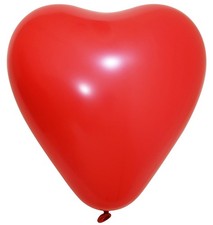 Latexballons herzform rot - herzform,