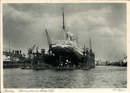 Hamburg schwimmdock vom - hamburg,