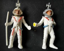 Jean Höfler Figuren, 2 Astronauten, W. Germany, 1960er / 70er Jahre