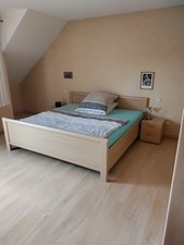Schlafzimmer komplett mit Bett, Matratzen, Schrank, Kommode, Spiegel, Nachttisch