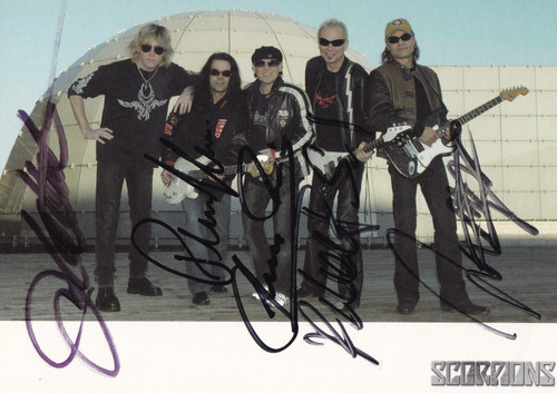 Autogramm scorpions - autogramm,