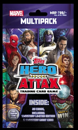 Topps india marvel - topps, hero