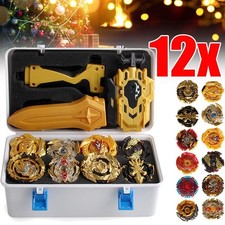 12x Kreisel für Beyblade Burst Starter Set Arena Bayblade Top Mit Launcher +Box