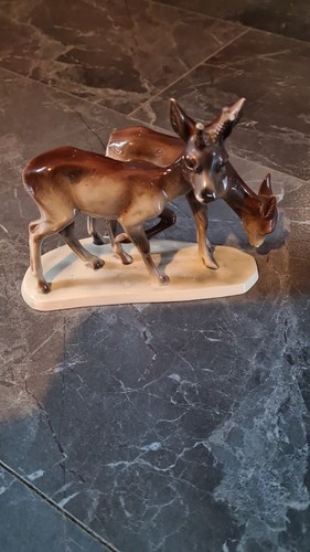 Porzellan figur rehbock - porzellan, und