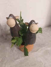 2x Pflanzenstecker Esel Beetstecker Stecker Keramik Handmade Blumenstecker K120