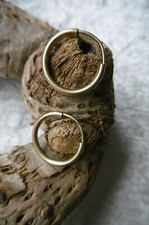 Ohrringe / Creolen Gold 333 / 8 kt  15 mm Durchmesser  guter Zustand