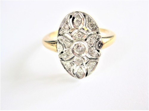 Art deco ring - deco, 585