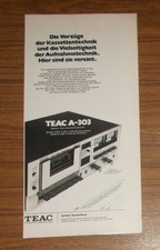 Seltene werbung vintage teac - seltene,