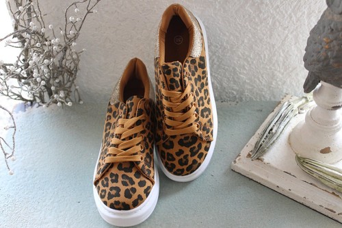 Leoparden sneaker glitzer - leoparden, "glitzer"
