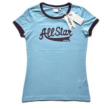 Converse T-Shirt Blau Lila Blue Chucks 59310 Gr S Damen Patch ?? Original
