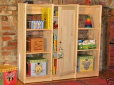 Regal Regalsystem Bücherregal Holz Kiefer massiv natur flexibel & erweiterbar