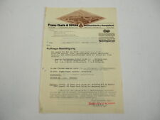 Franz Eisele & Söhne Sigmaringen Laiz Maschinenfabrik Pumpen Geschäftsbrief 1938