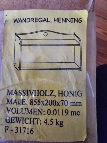 Wandregal henning 855x200x70 - henning,