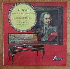 LP J. S. Bach/ Janos Sebestyen "Music For Solo Harpsichord" (turnabout, UK 1971)